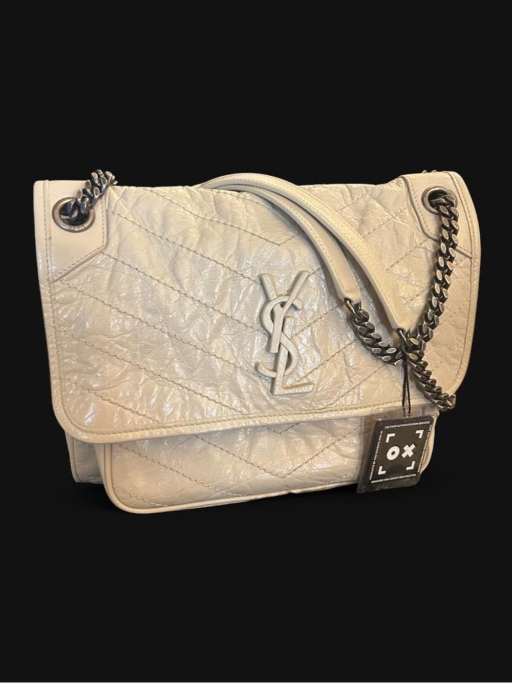 Yves Saint Laurent Niki Quilted Leather Flap Crossbody Bag